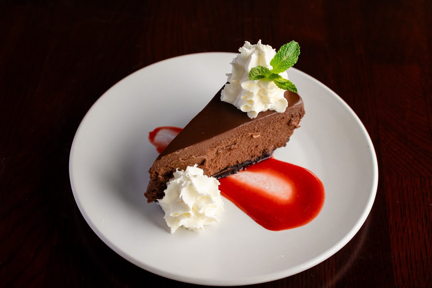 Chocolate dessert at Lake Drive Tavern