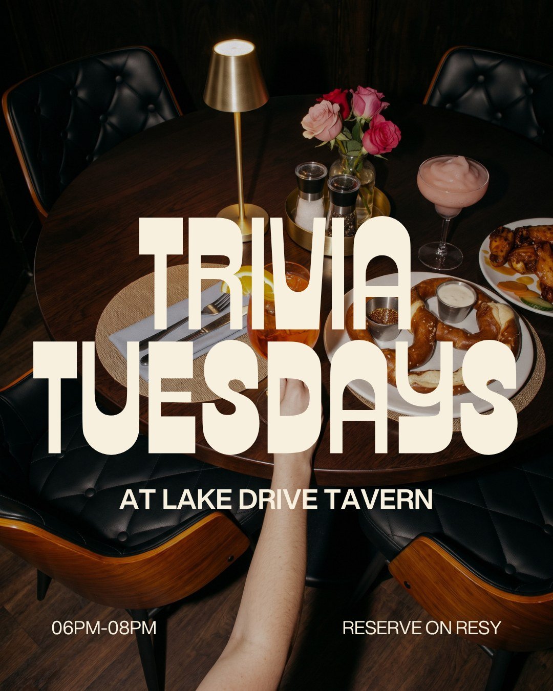 Trivia Tuesdays at Lake Drive Tavern, 6pm to 8pm, reserve on Resy